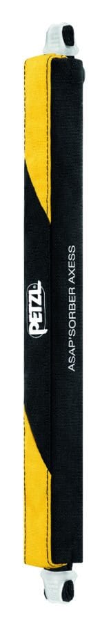 Yellow and black Petzl shock absorber with 