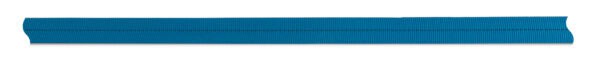 A long, flat blue strap with a black dashed line, perfect for professional safety training, set against a white background.